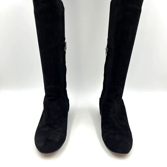Dolce Vita Jimmy Boot Black Stella Suede Over the Knees Thigh High - Picture 4 of 12